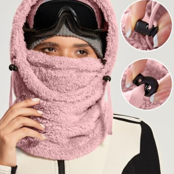 Windproof Fleece Balaclava Ski Mask Thermal Hood Unisex Winter Face Cover main image 4